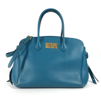 Louis Vuitton Milla, Blue, Leather, shoulder