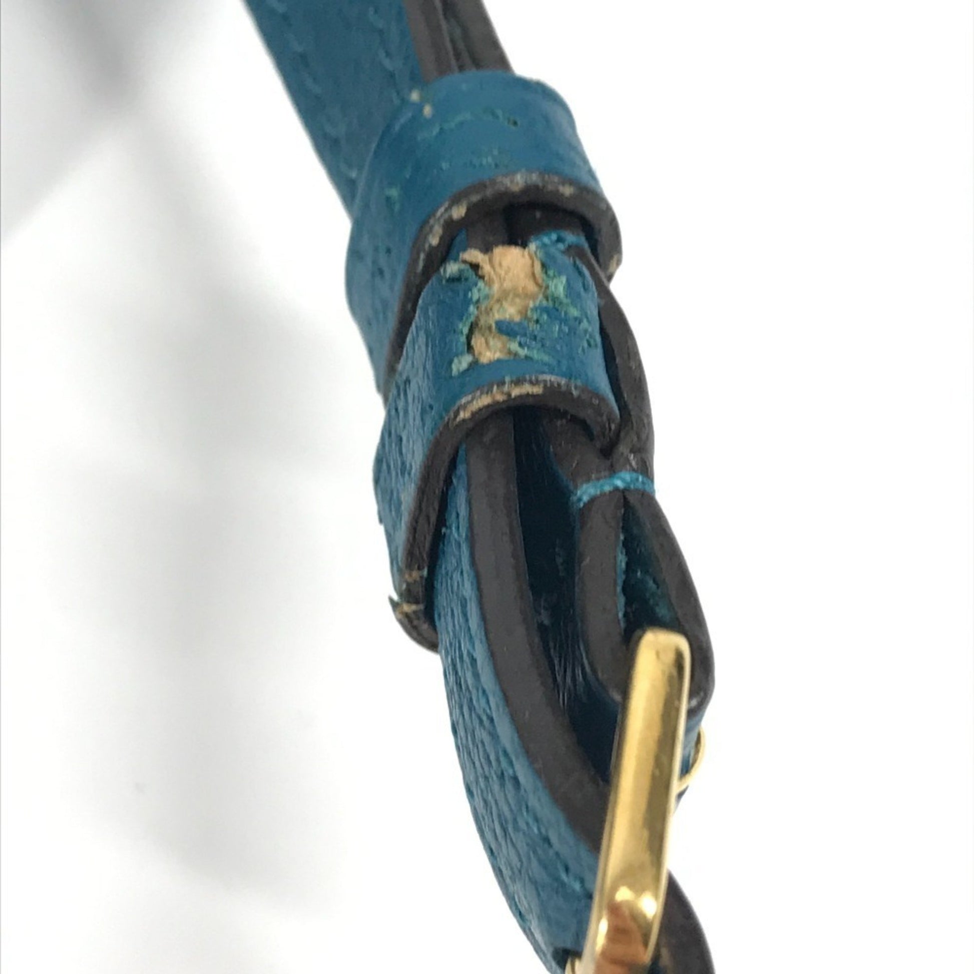 Louis Vuitton Milla, Blue, Leather, shoulder
