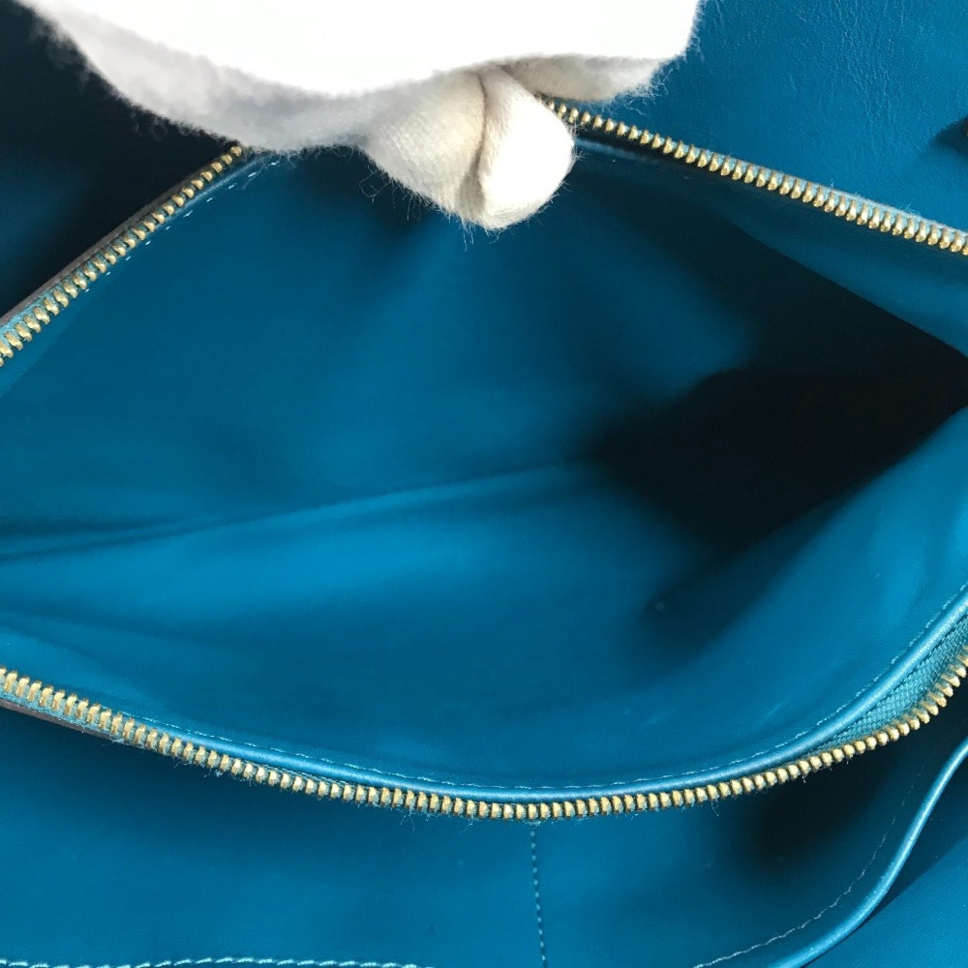 Louis Vuitton Milla, Blue, Leather, shoulder