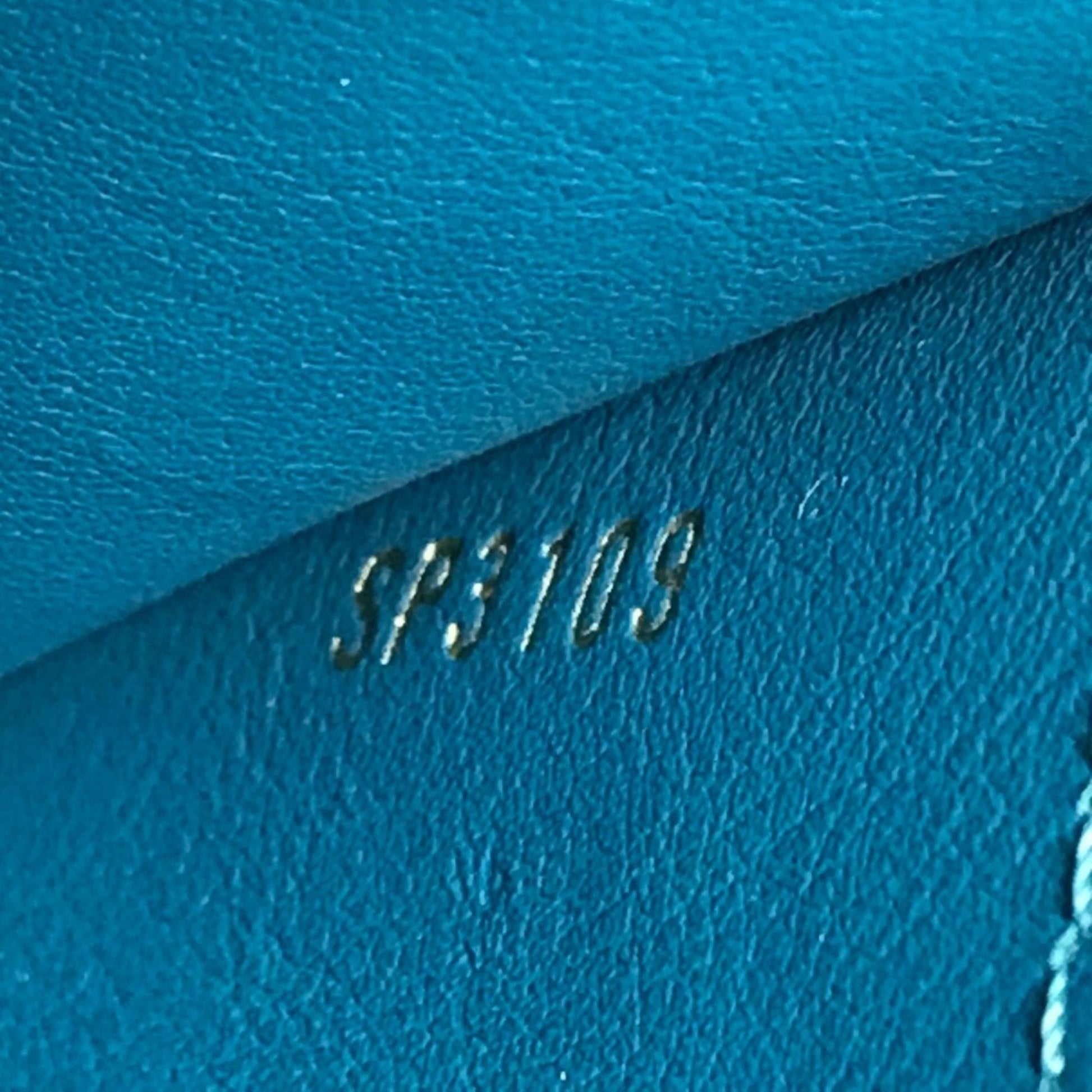 Louis Vuitton Milla, Blue, Leather, shoulder