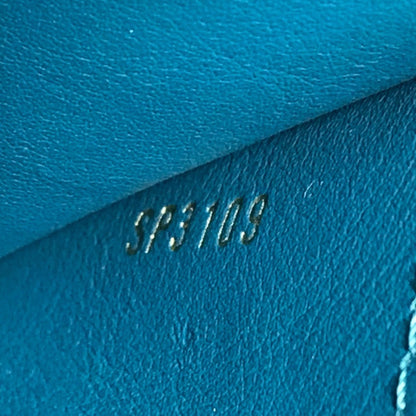 Louis Vuitton Milla, Blue, Leather, shoulder