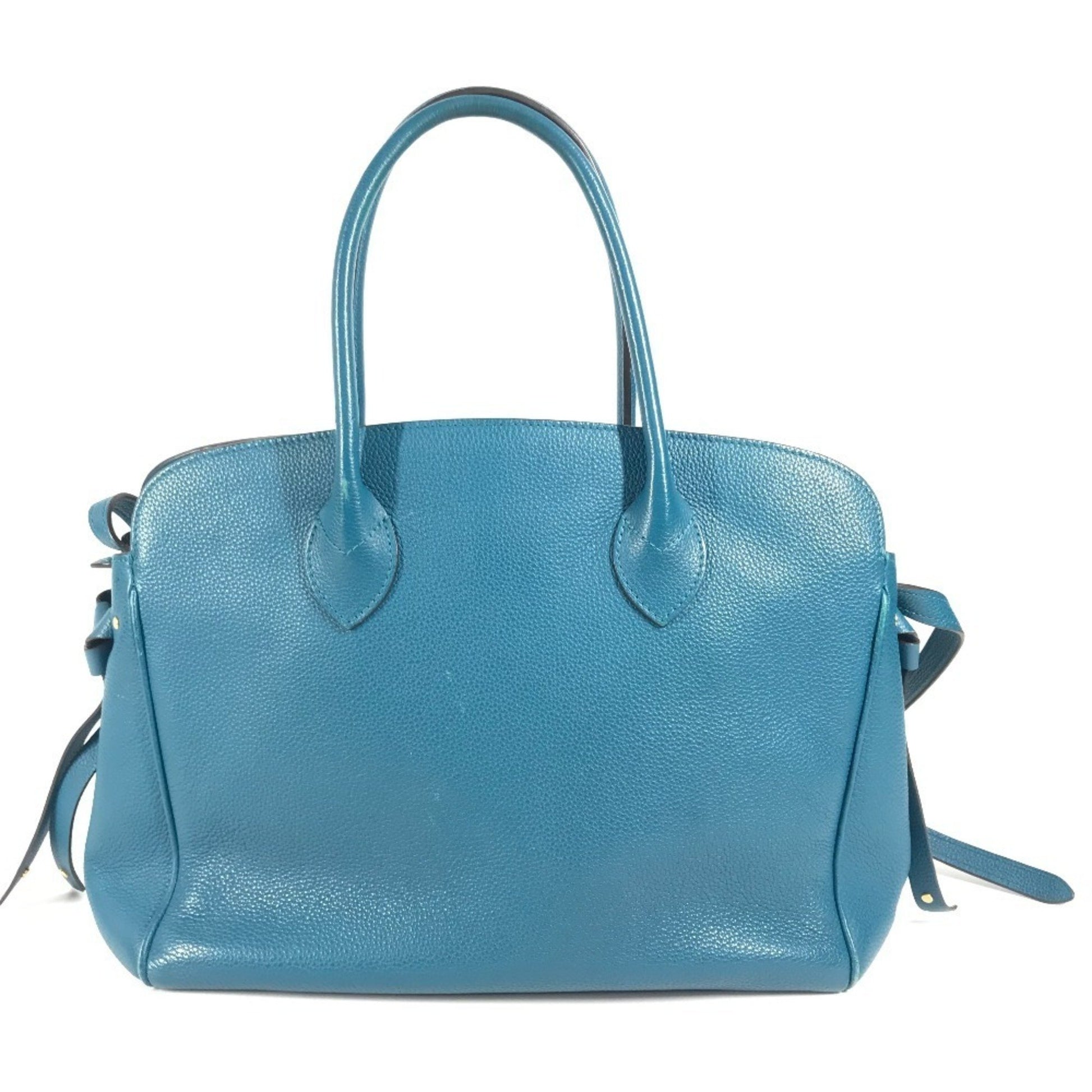 Louis Vuitton Milla, Blue, Leather, shoulder