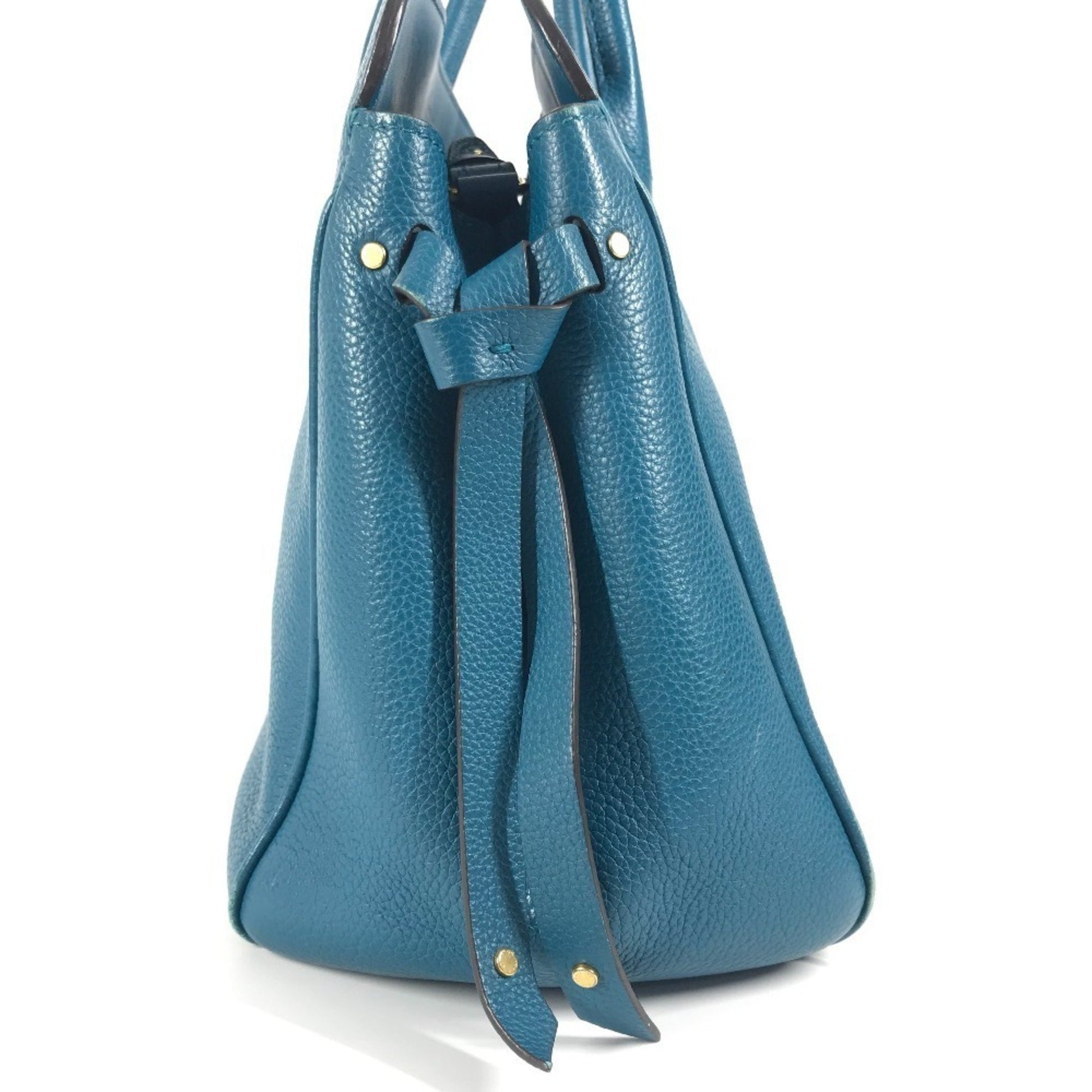 Louis Vuitton Milla, Blue, Leather, shoulder