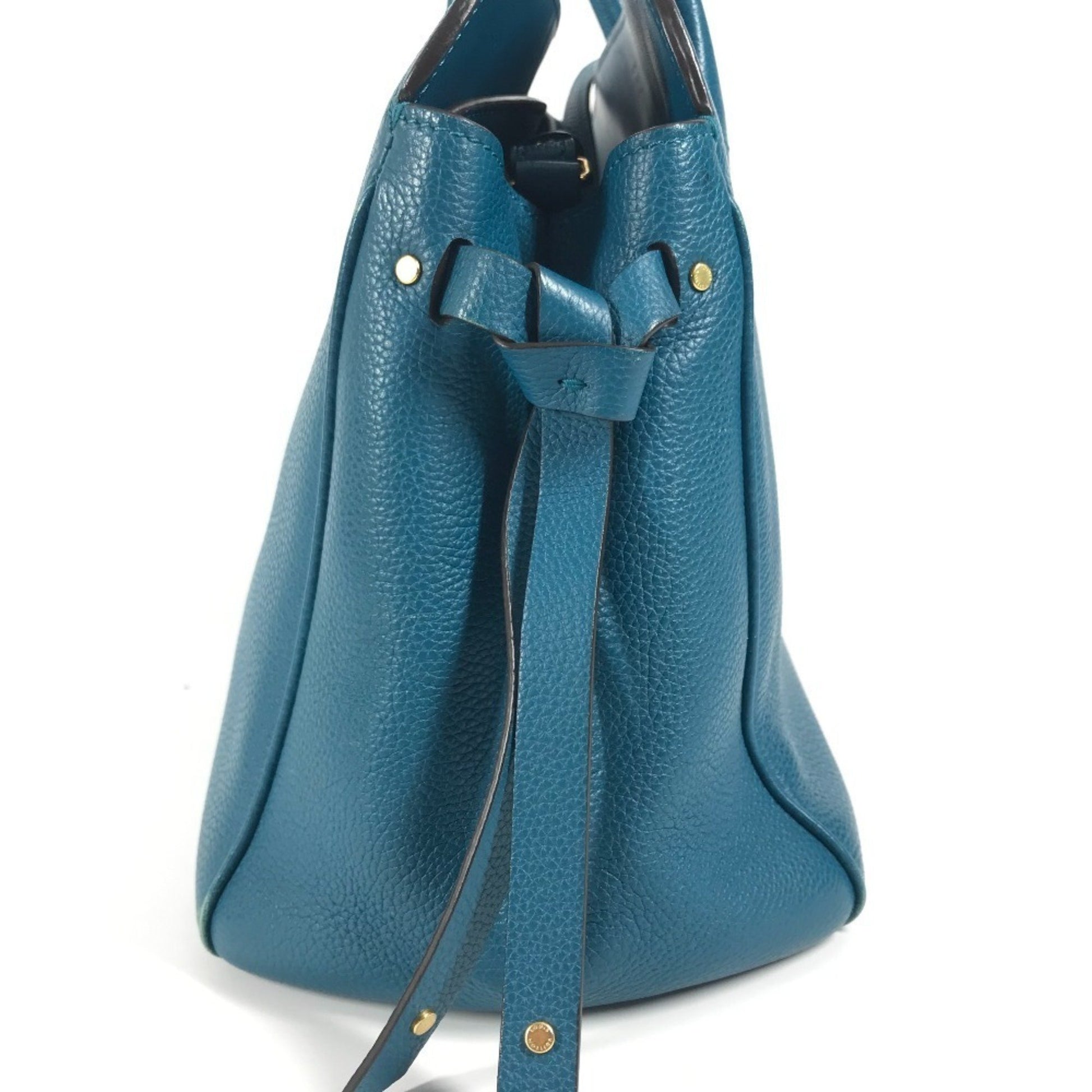 Louis Vuitton Milla, Blue, Leather, shoulder
