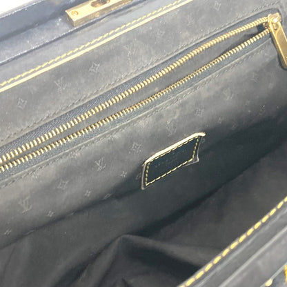 Louis Vuitton Suhali, Black, Leather, handbag
