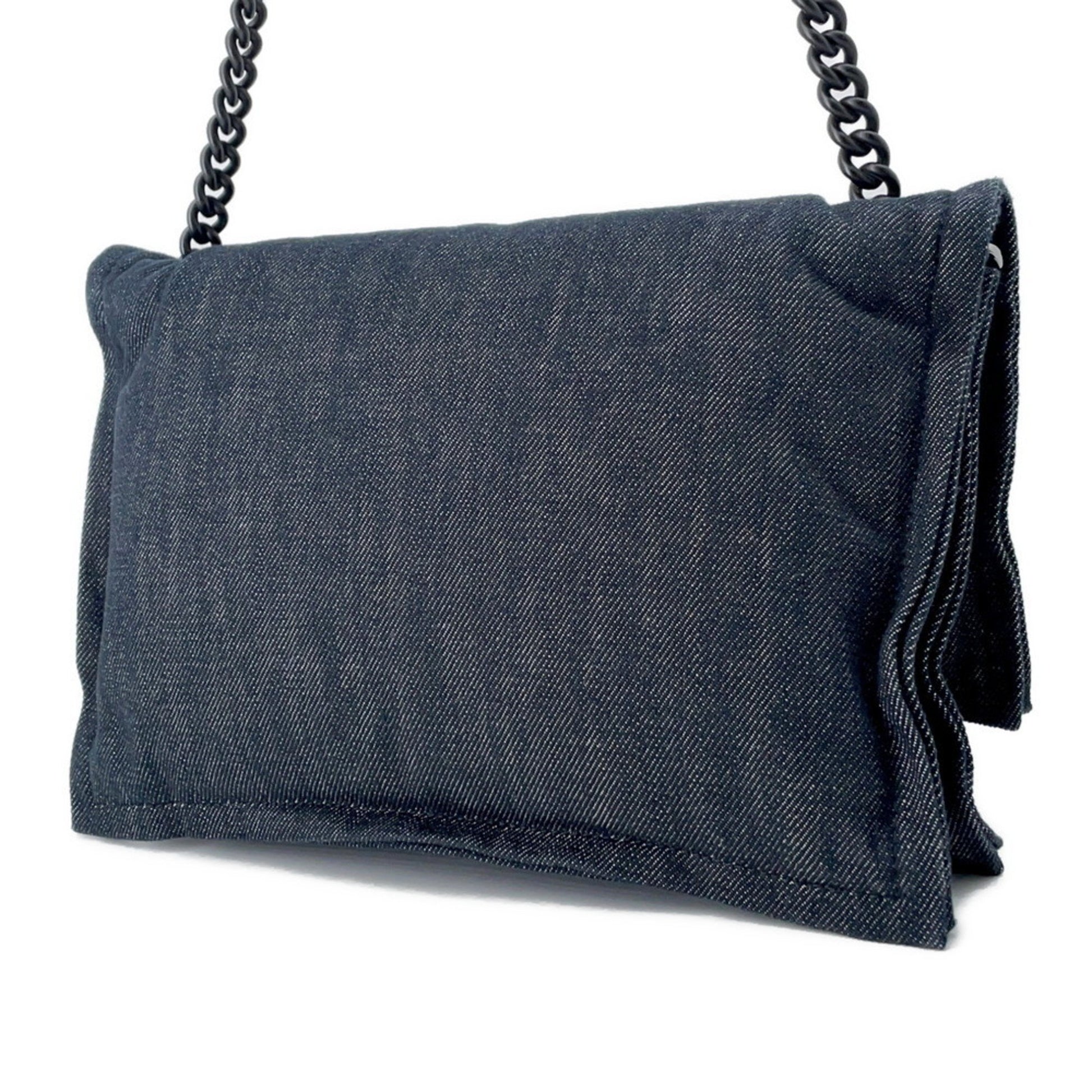 Salvatore Ferragamo Viva bow, Navy, Denim - Jeans, shoulder
