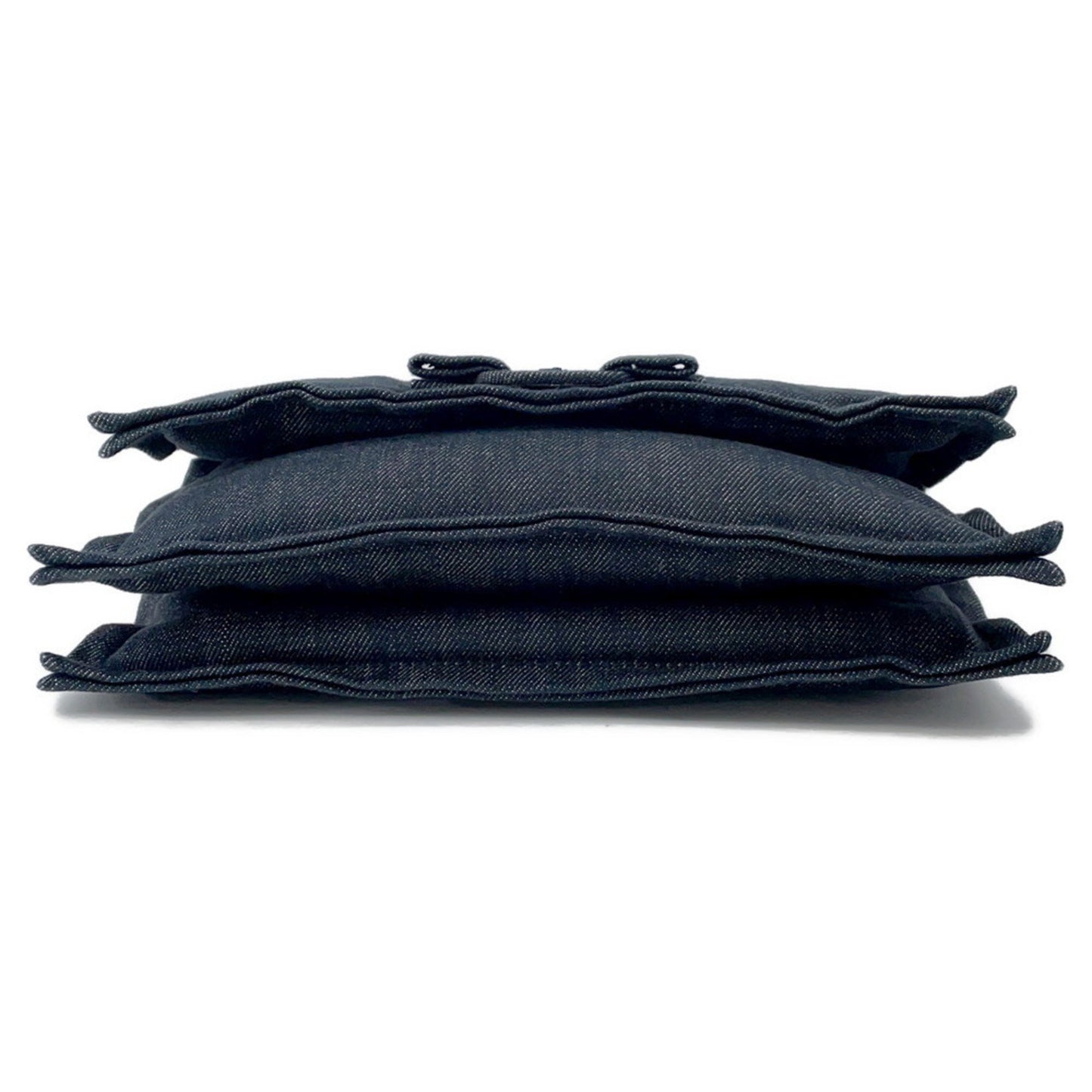 Salvatore Ferragamo Viva bow, Navy, Denim - Jeans, shoulder