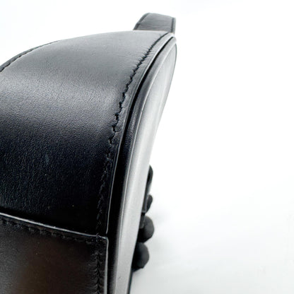 Saint Laurent Le 5 a 7 Hobo Leather, Black, Leather, Shoulder Bag