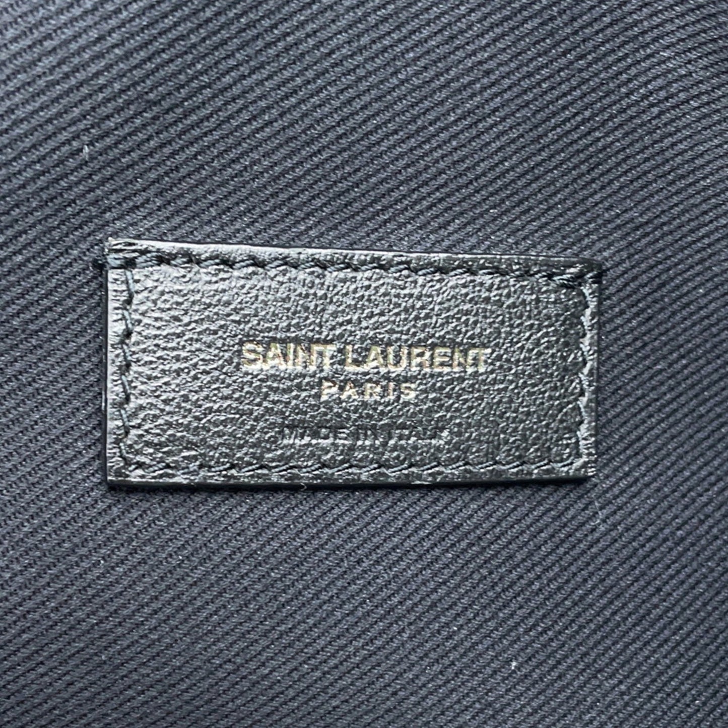 Saint Laurent Teddy, Black, Leather, tote