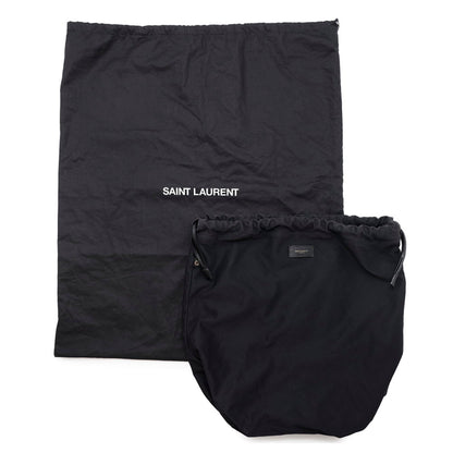 Saint Laurent Teddy, Black, Leather, tote
