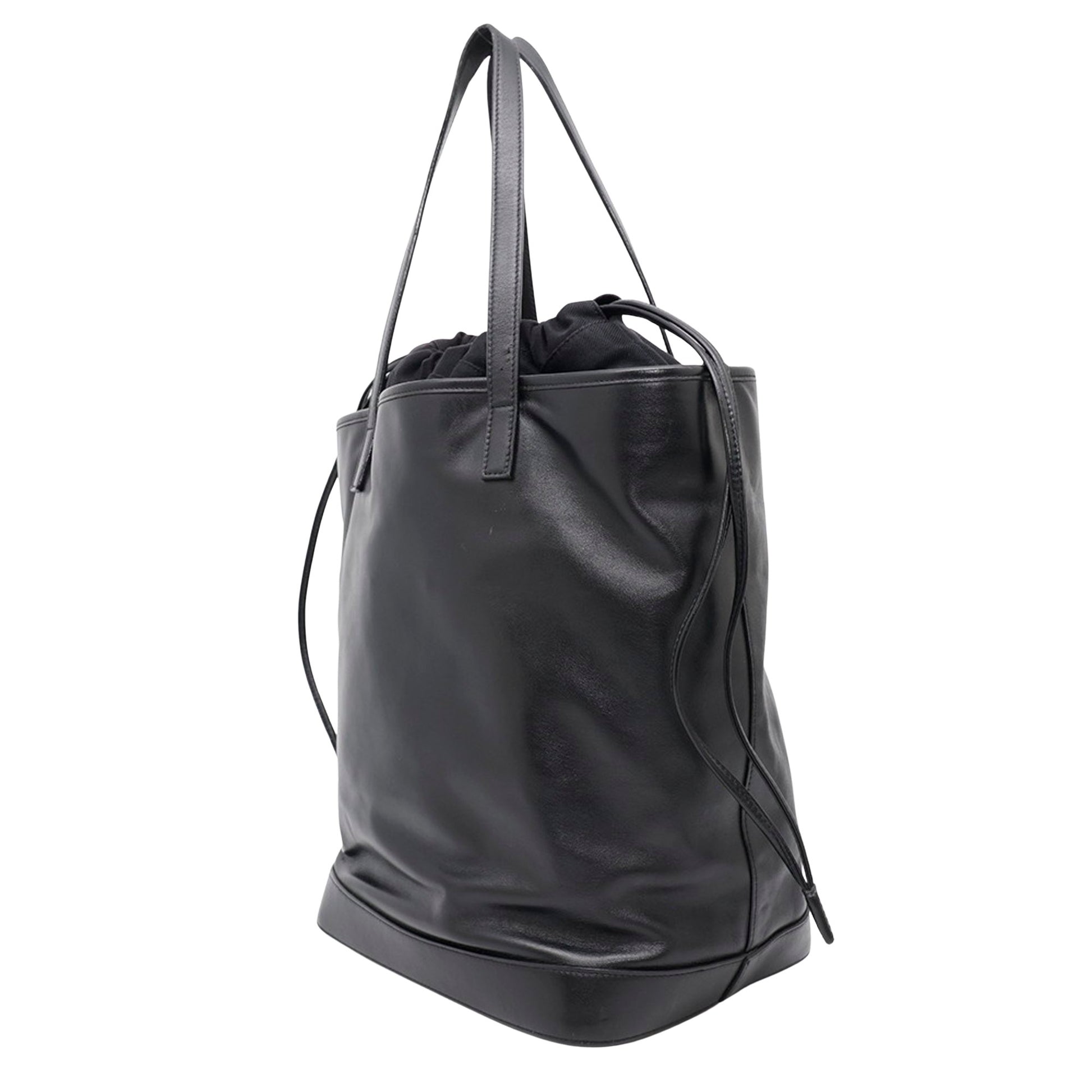 Saint Laurent Teddy, Black, Leather, tote