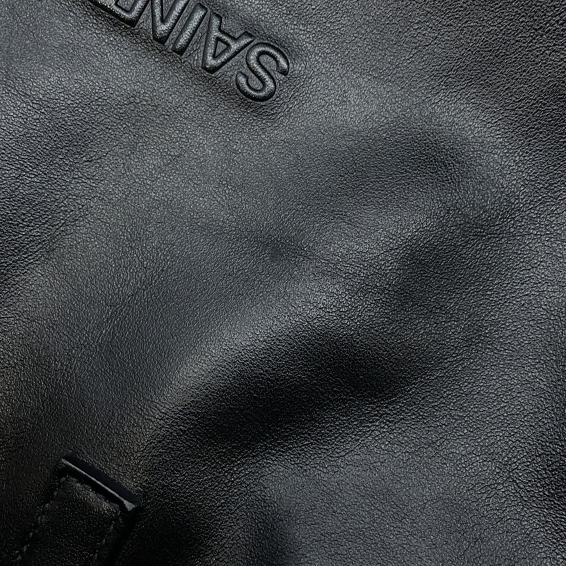 Saint Laurent Teddy, Black, Leather, tote