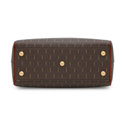 Saint Laurent Duffle, Brown, Canvas, handbag