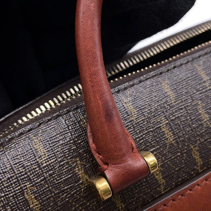 Saint Laurent Duffle, Brown, Canvas, handbag