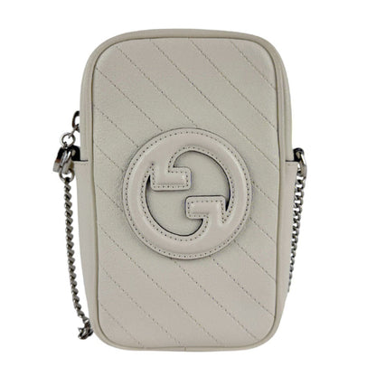 Gucci, White, Leather, shoulder