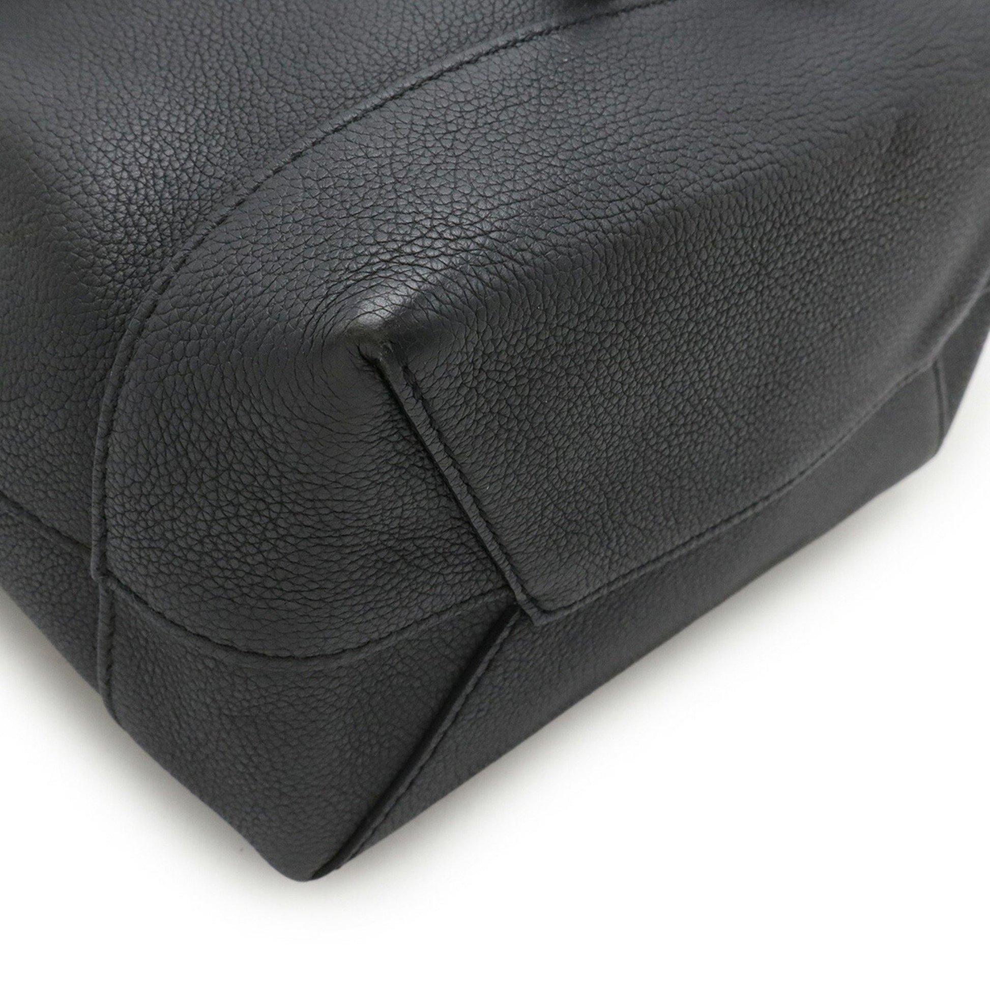 Louis Vuitton Lockme, Black, Leather, backpack