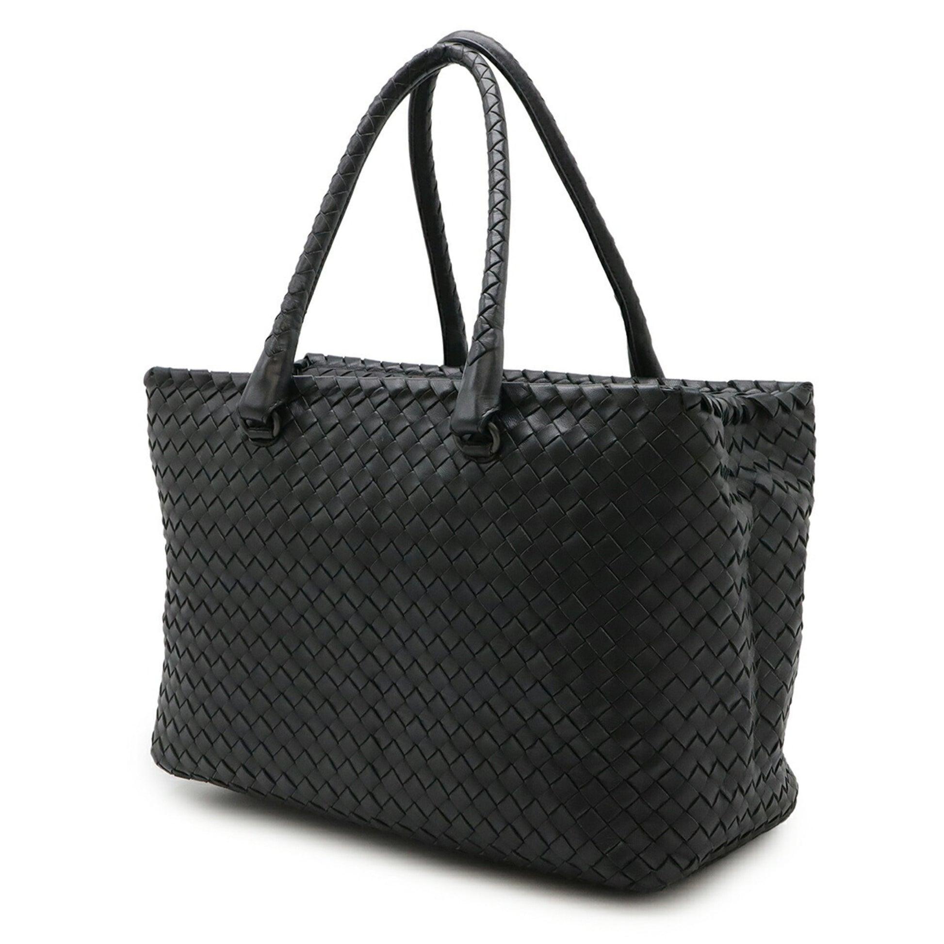 Bottega Veneta Intrecciato, Grey, Leather, tote