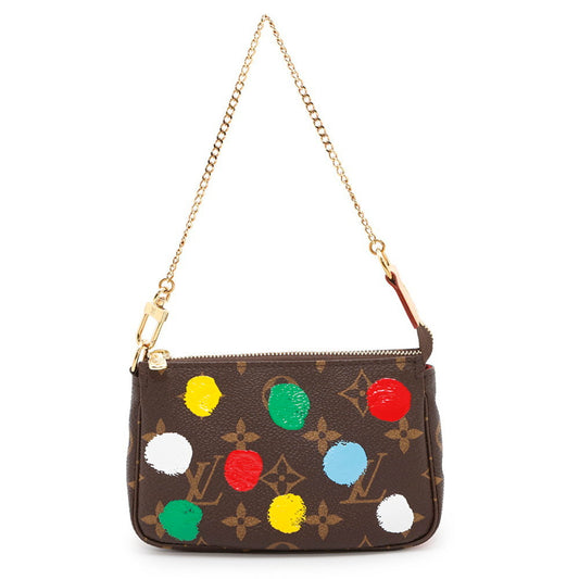 Louis Vuitton Mini Pochette Accessoires, Brown, Canvas, clutch
