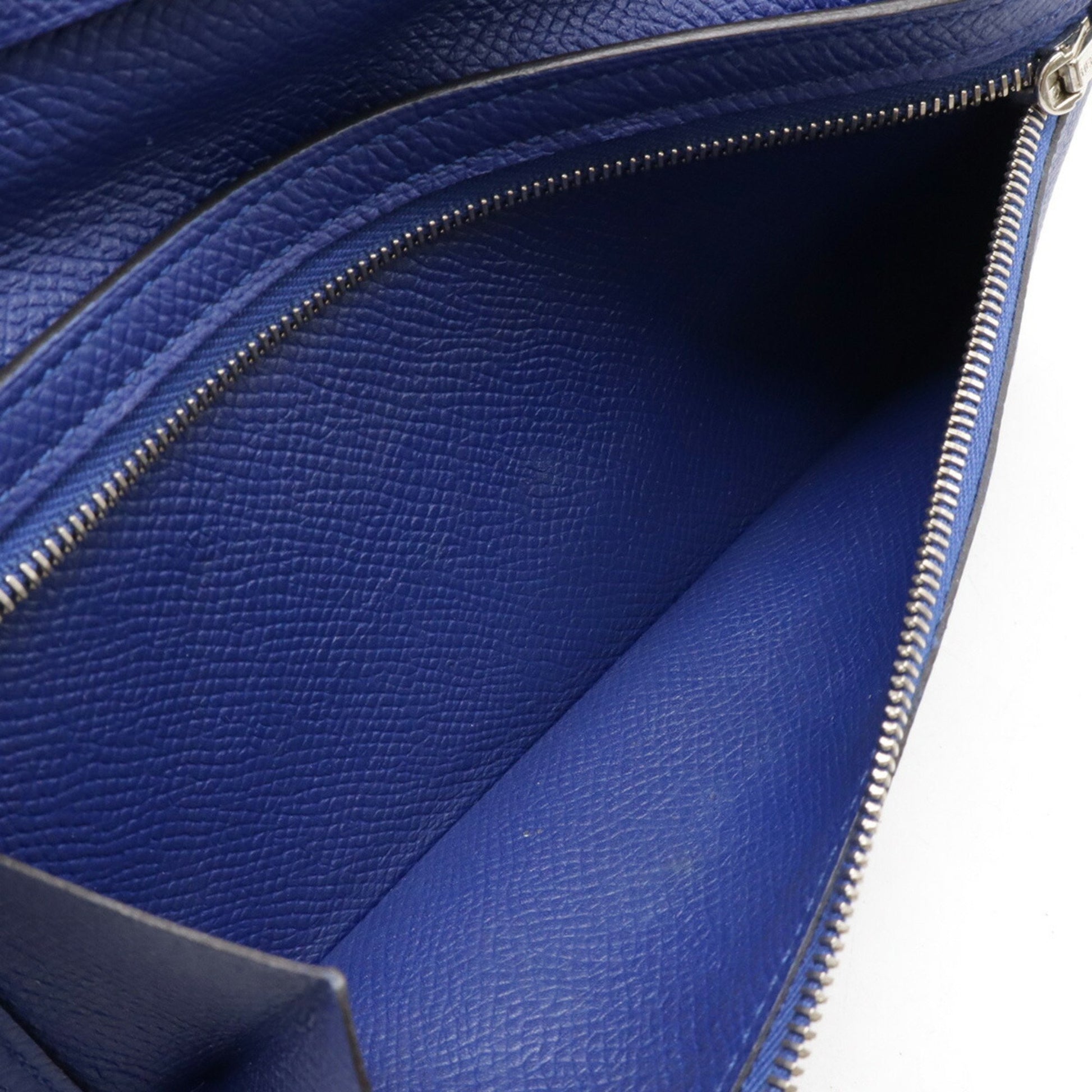 Hermès Béarn, Blue, Leather, wallet