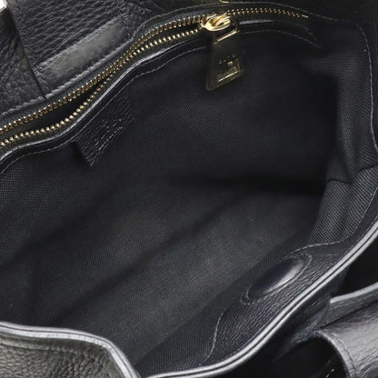 Gucci Bamboo, Black, Leather, handbag