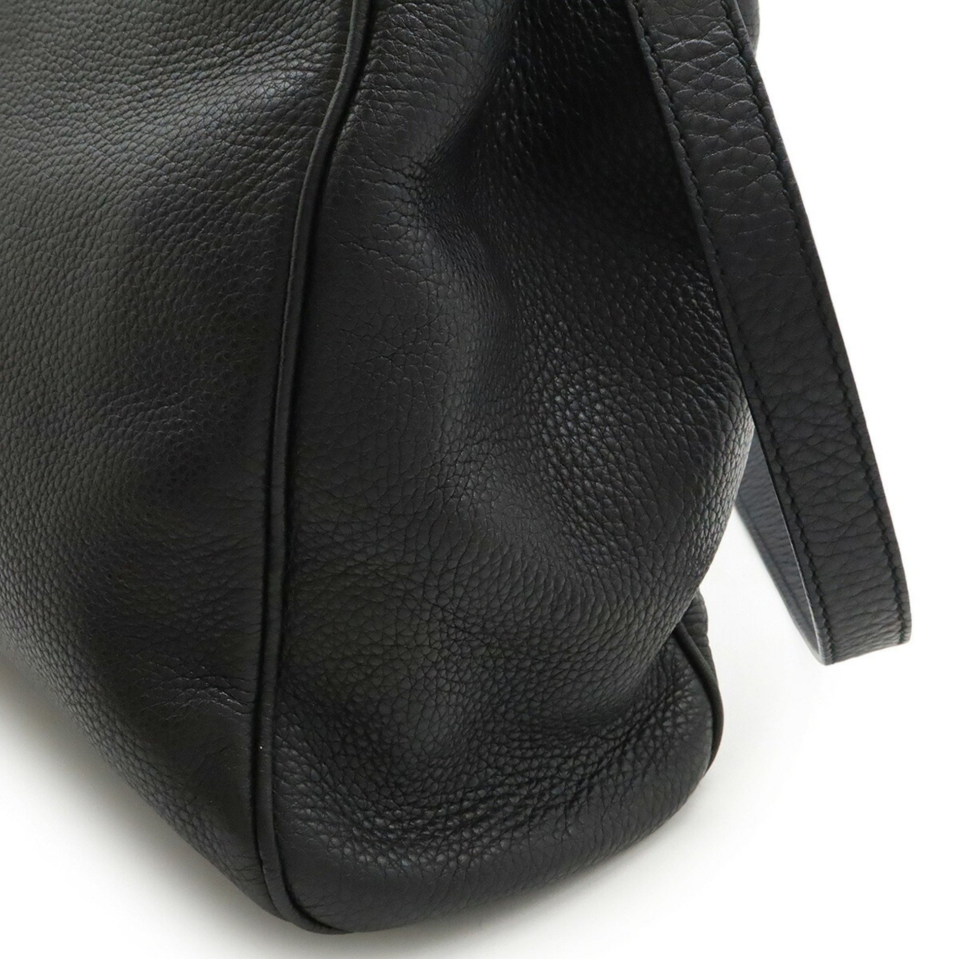 Gucci Bamboo, Black, Leather, handbag