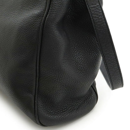 Gucci Bamboo, Black, Leather, handbag