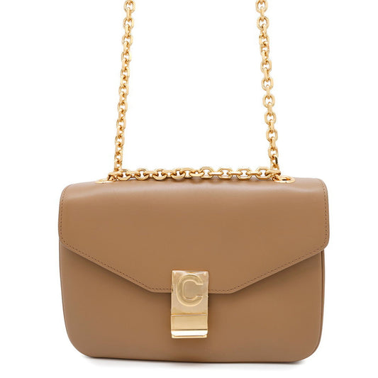 Céline C Bag, Beige, Leather, shoulder