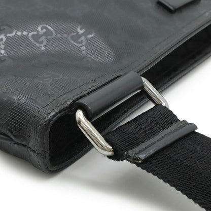Gucci GG Imprimé, Black, Canvas, shoulder