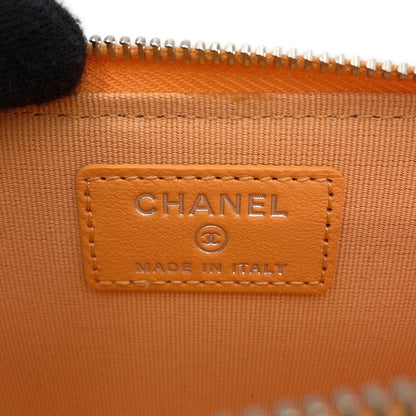 Chanel Cc, Orange, Leather, wallet