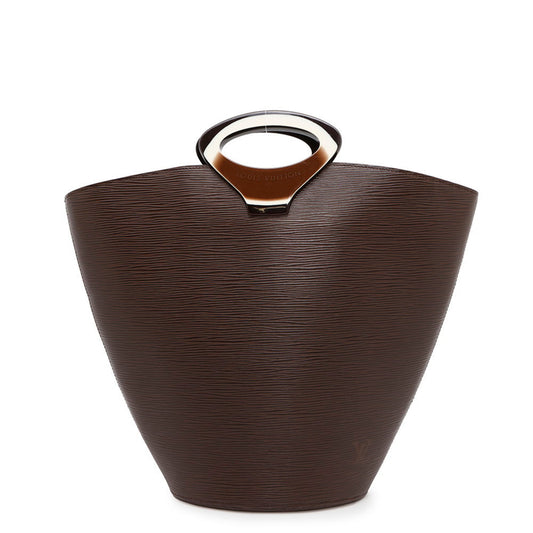 Louis Vuitton Noctambule, Brown, Leather, tote
