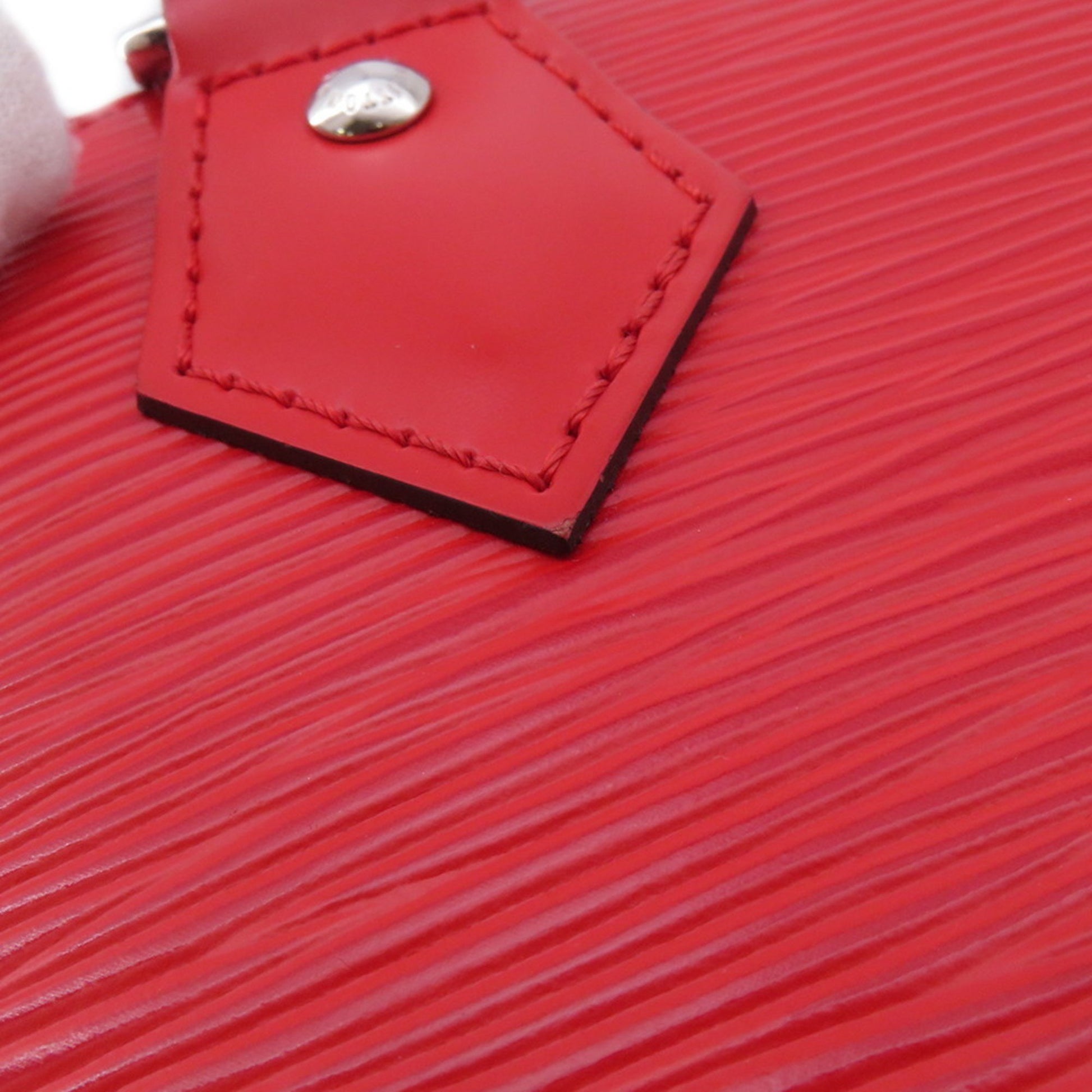 Louis Vuitton Alma BB, Red, Leather, handbag