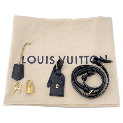 Louis Vuitton Milla, Black, Leather, handbag