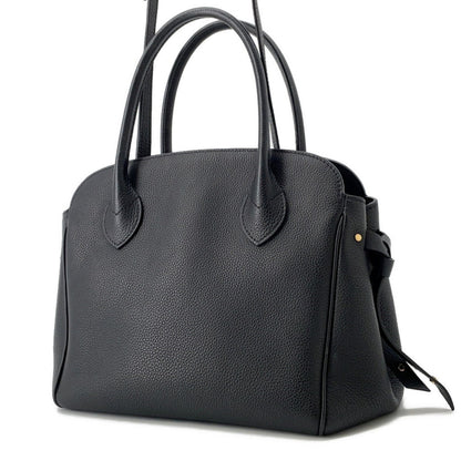 Louis Vuitton Milla, Black, Leather, handbag