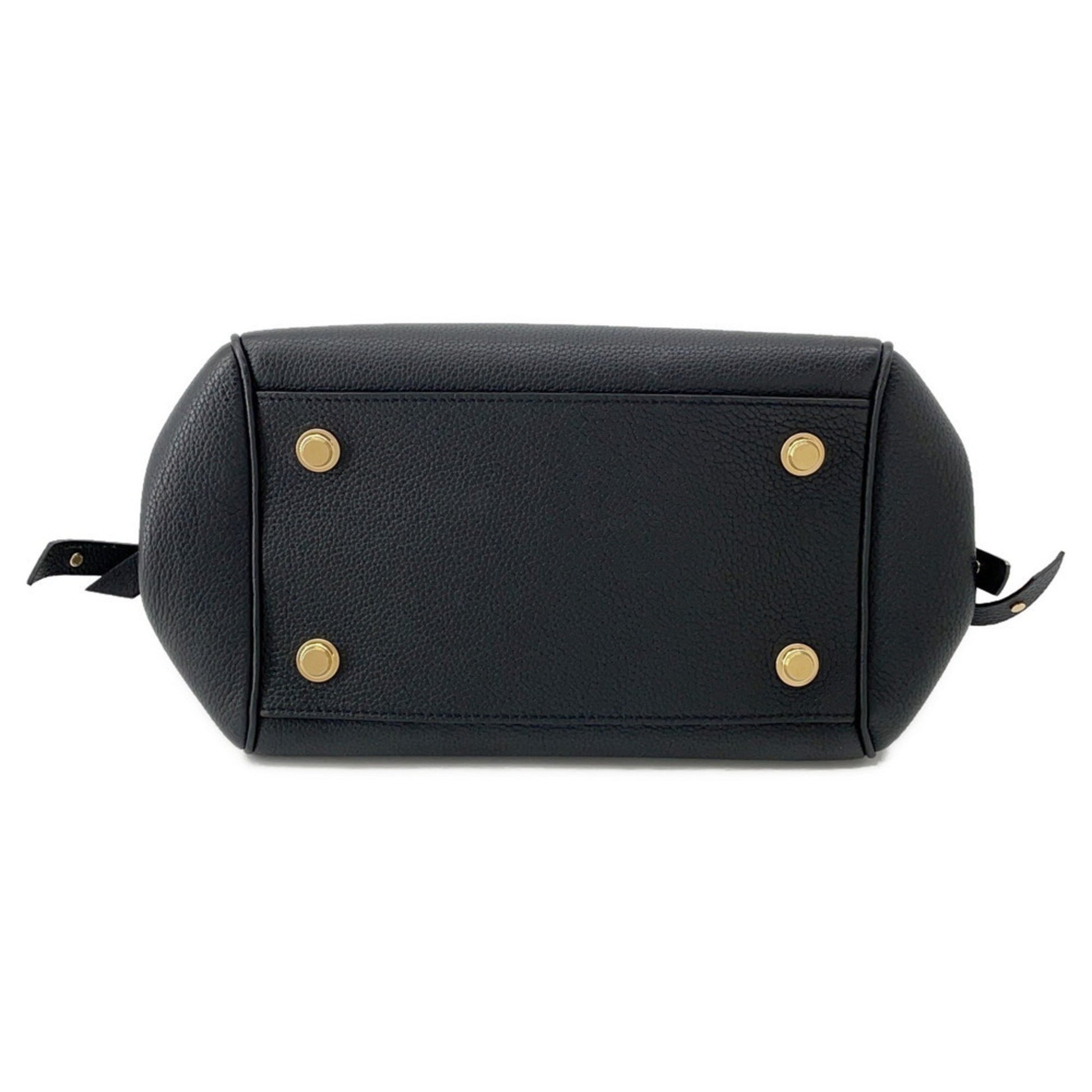 Louis Vuitton Milla, Black, Leather, handbag