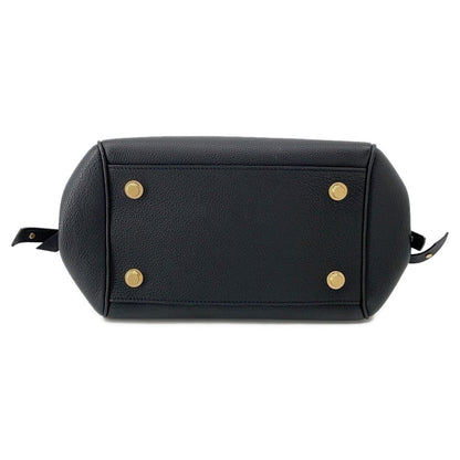 Louis Vuitton Milla, Black, Leather, handbag