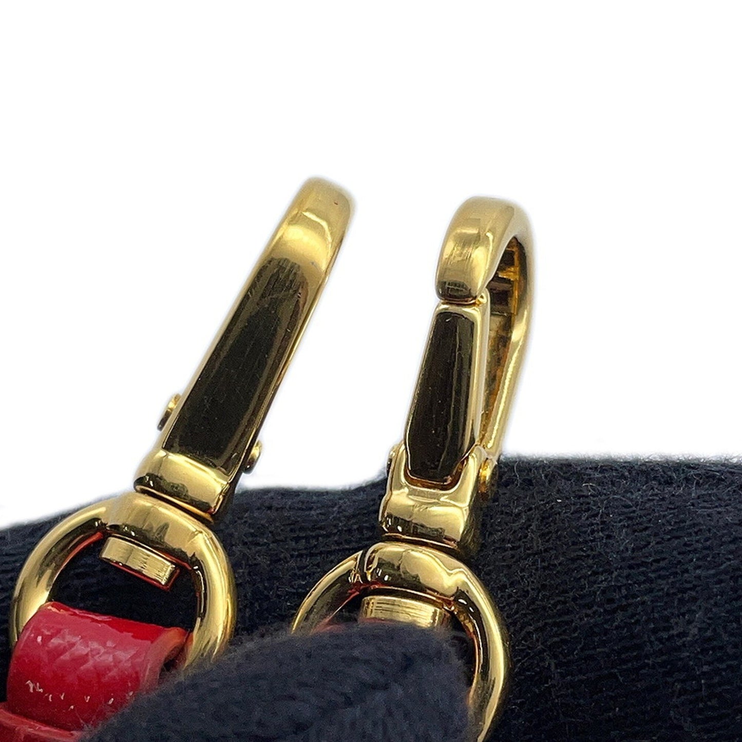 Prada Ribbon, Red, Leather, shoulder