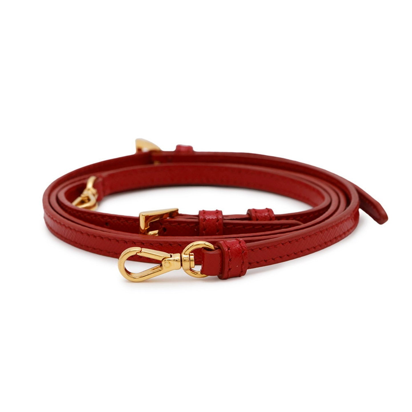Prada Ribbon, Red, Leather, shoulder