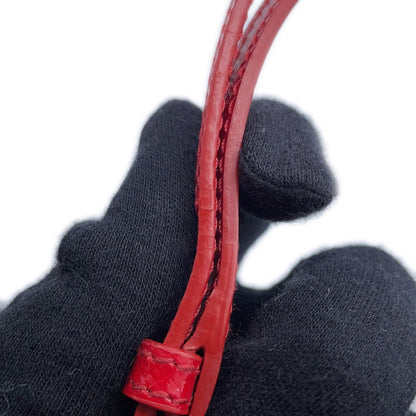 Prada Ribbon, Red, Leather, shoulder