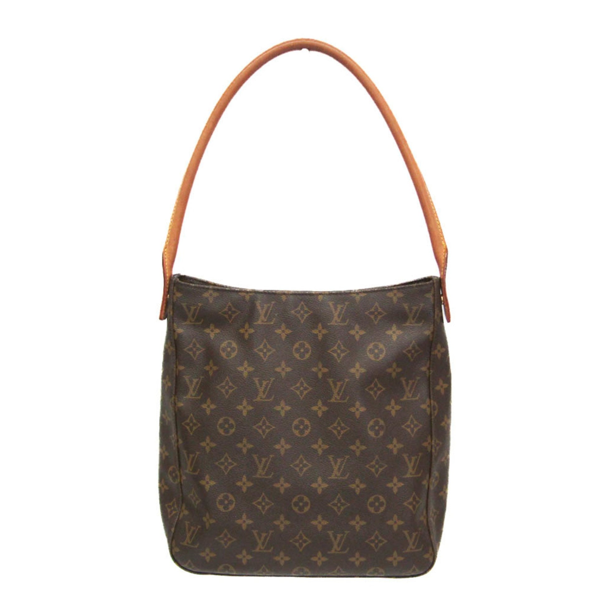 Louis Vuitton Looping, Brown, Canvas, shoulder