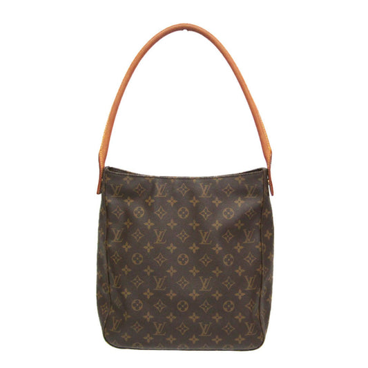 Louis Vuitton Looping, Brown, Canvas, shoulder