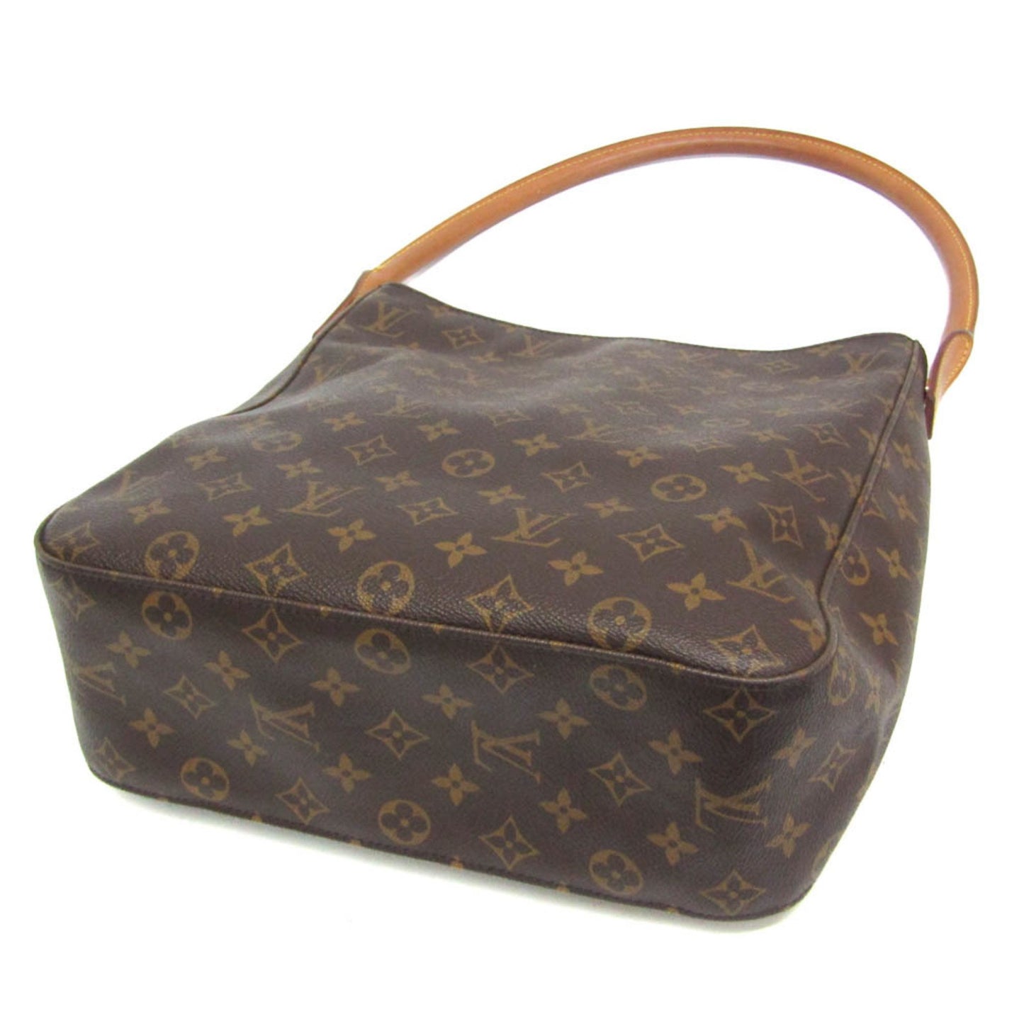 Louis Vuitton Looping, Brown, Canvas, shoulder