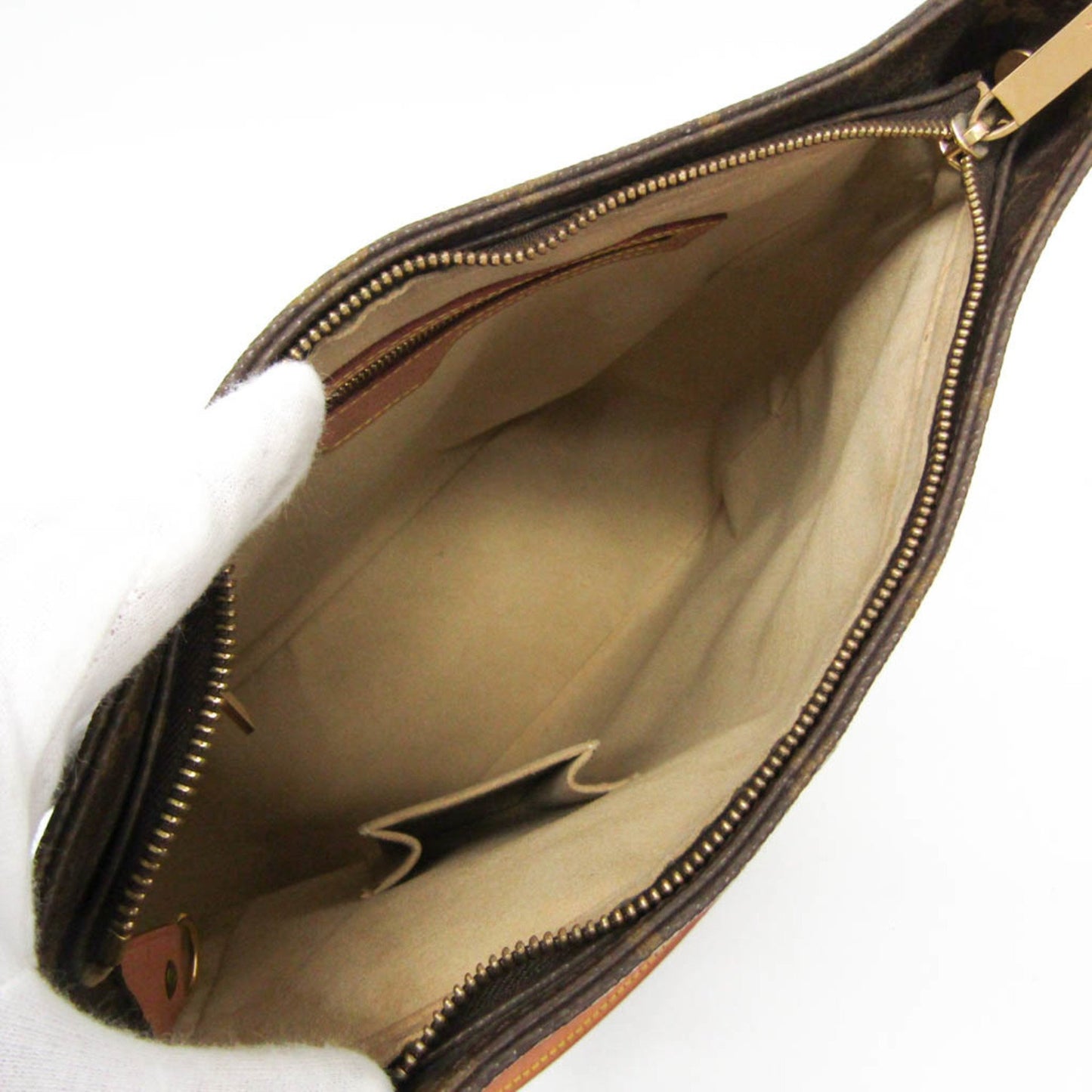 Louis Vuitton Looping, Brown, Canvas, shoulder