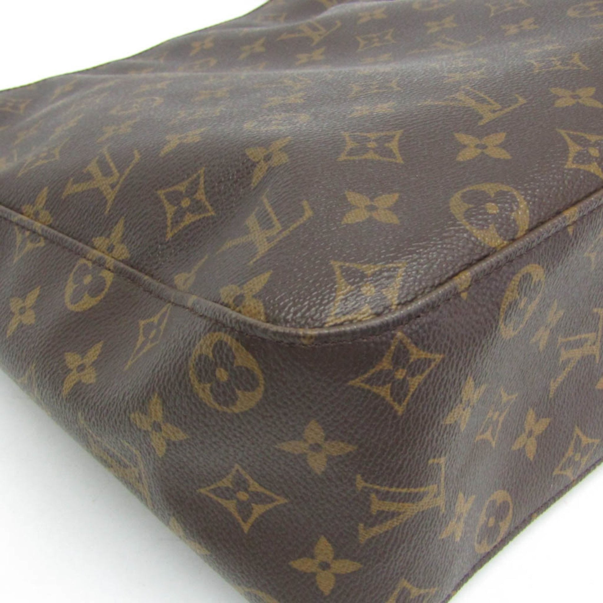 Louis Vuitton Looping, Brown, Canvas, shoulder