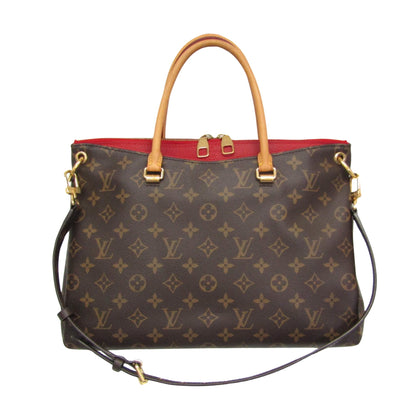 Louis Vuitton Pallas, Brown, Canvas, handbag
