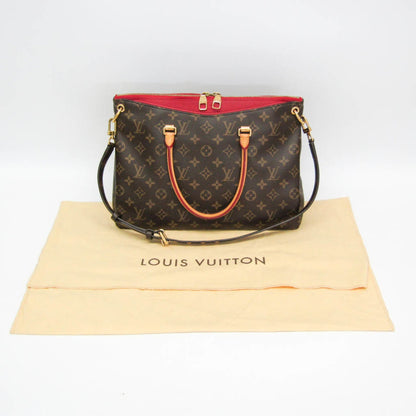Louis Vuitton Pallas, Brown, Canvas, handbag