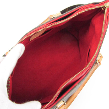 Louis Vuitton Pallas, Brown, Canvas, handbag