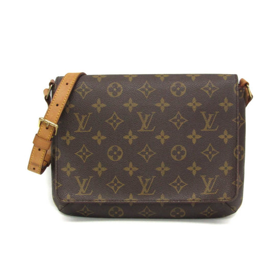 Louis Vuitton Musette Tango, Brown, Canvas, shoulder