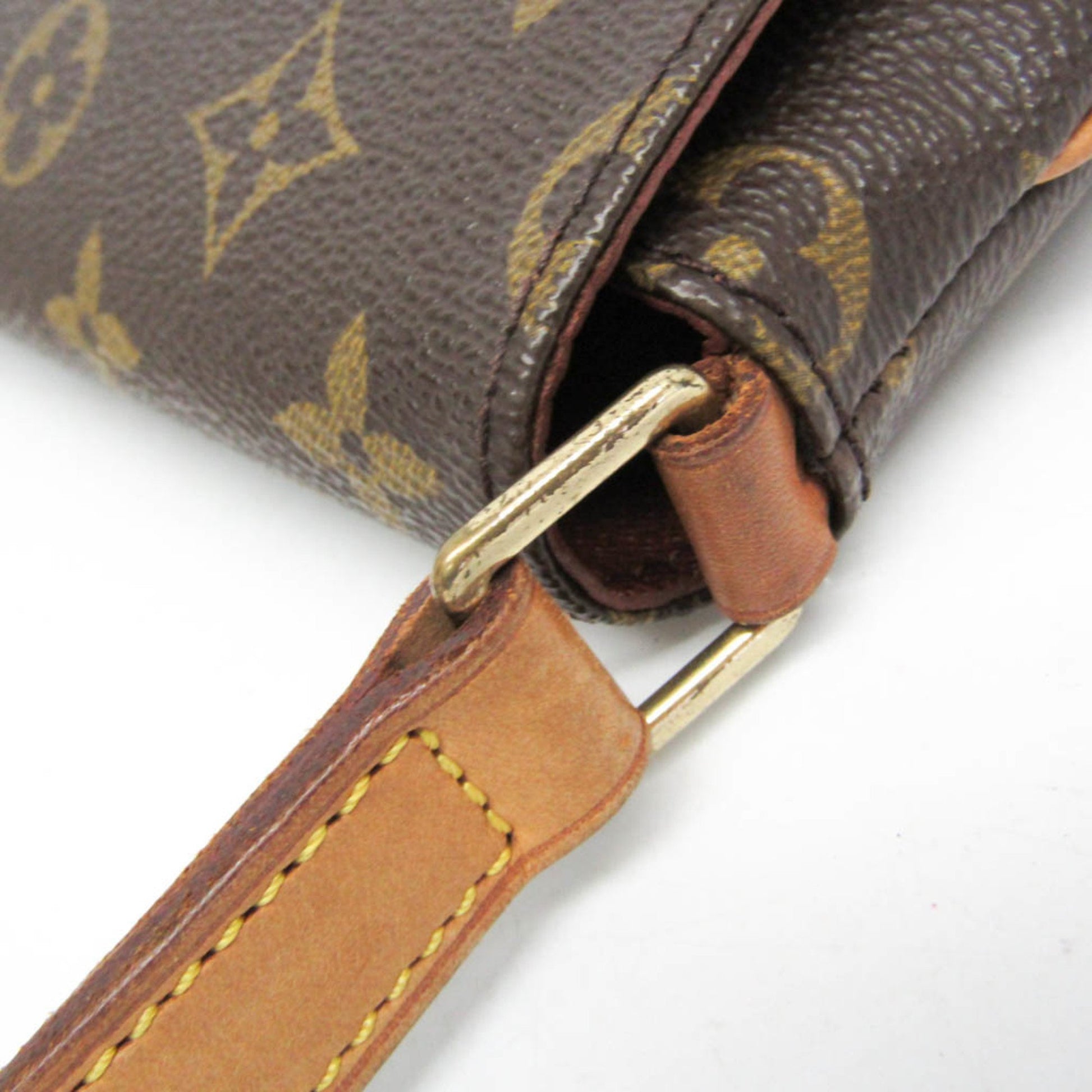 Louis Vuitton Musette Tango, Brown, Canvas, shoulder