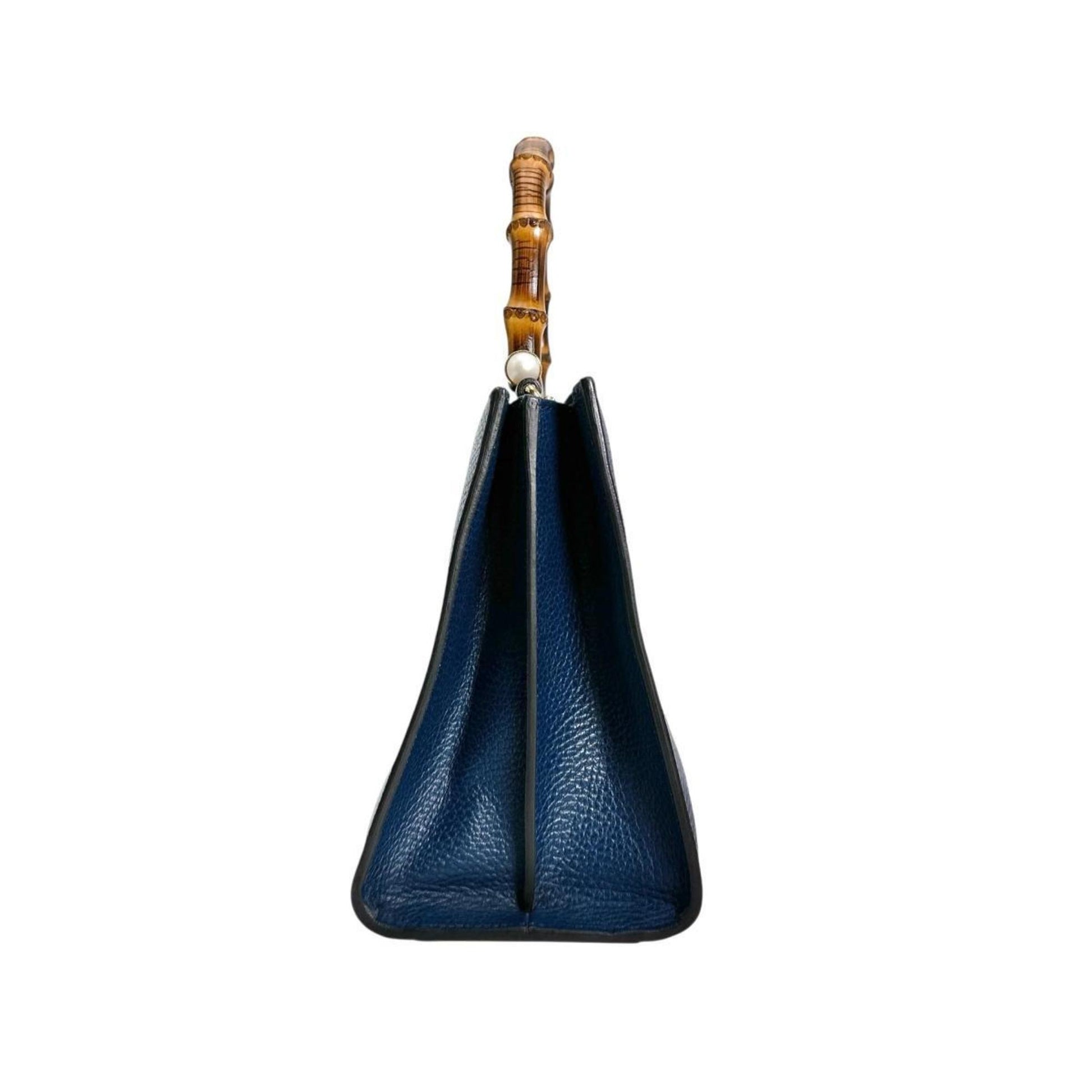 Gucci Nymphaea, Blue, Leather, handbag