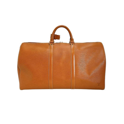 Louis Vuitton Keepall 50, Brown, Leather, travel